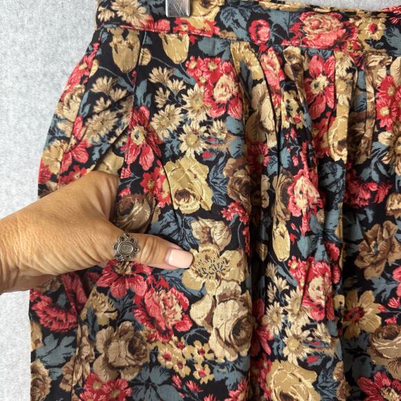 La Bene Vintage Outfit Women’s Large Floral Bohemian Top & Midi Skirt Romantic - Picture 9 of 16